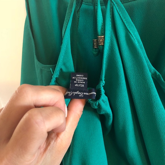 American eagle outfitters turquoise chiffon dress - Picture 6 of 6